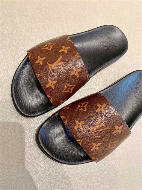 louis vuitton female slides|Louis Vuitton slides with buckle.